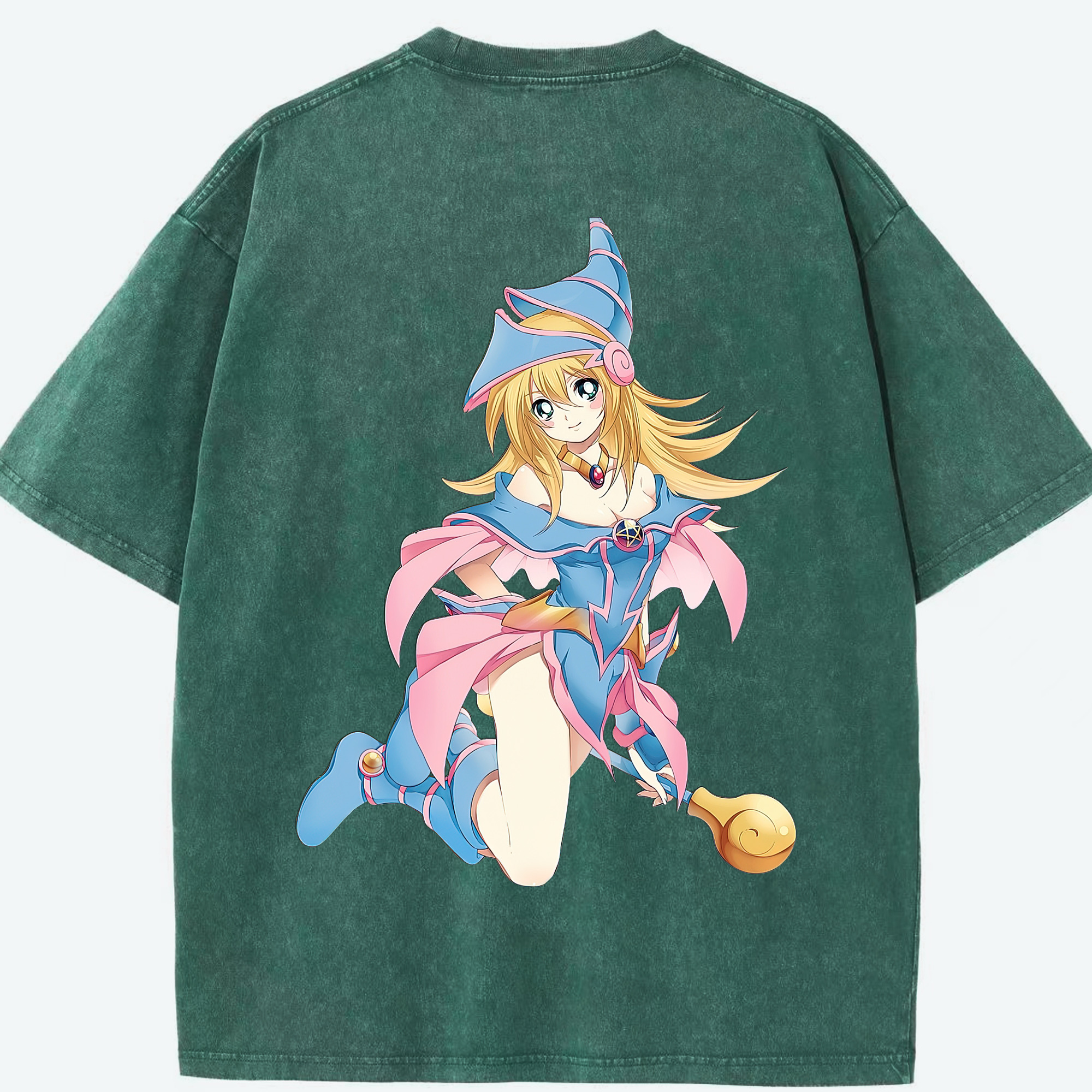 （画像用） 遊☆戯☆王 Yu-Gi-Oh! 綿100% ヴィンテージ風 半袖Tシャツ（背面プリント）